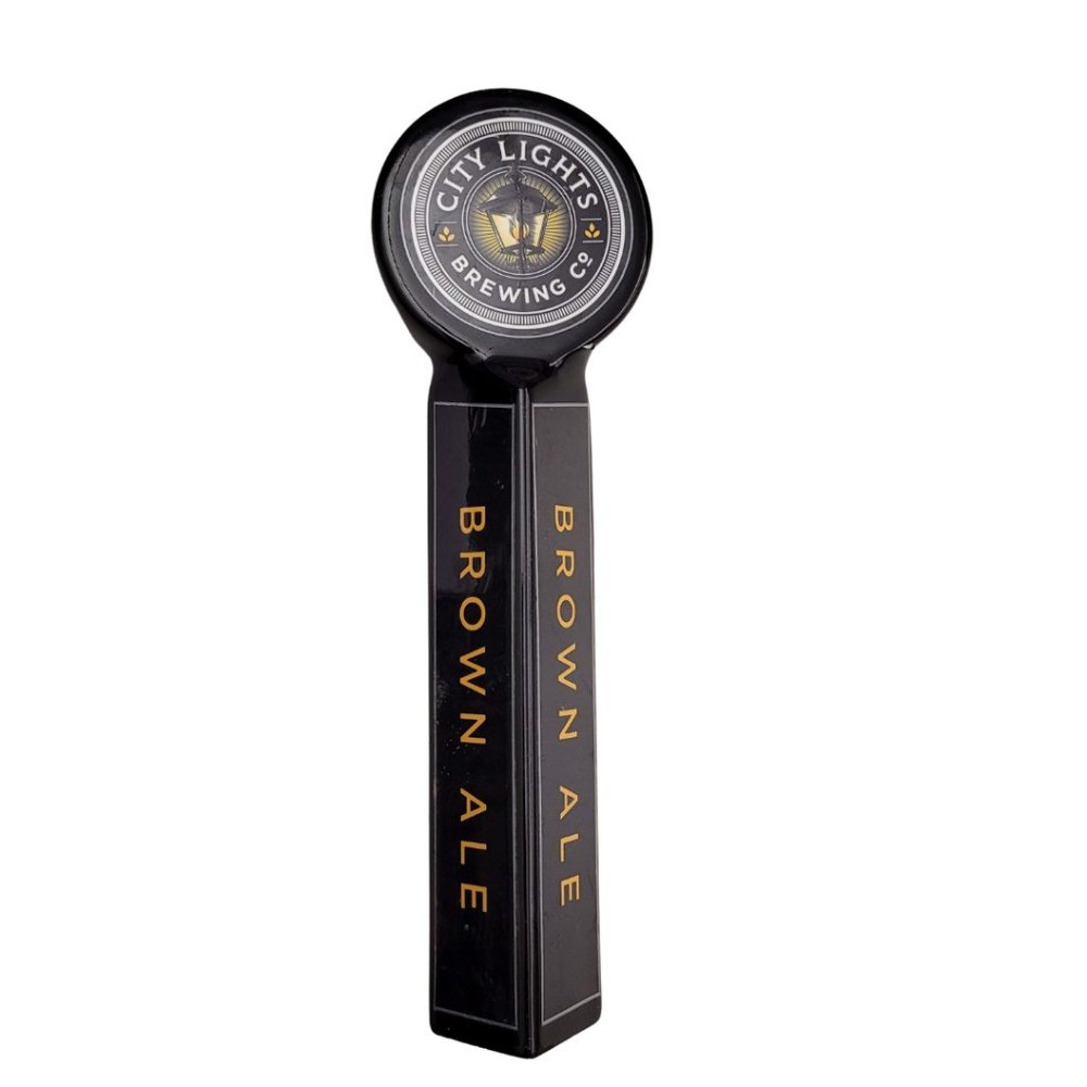City Lights Brewing Co. Brown Ale Tap Handle